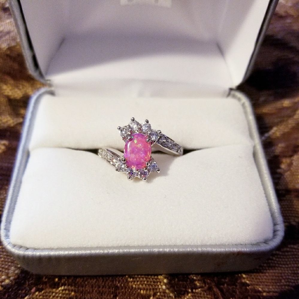 ❤Beautiful pink opal ring😍 - Picture 4 of 4